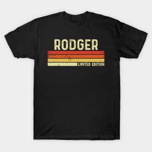 Rodger Name Vintage Retro Limited Edition Gift T-Shirt